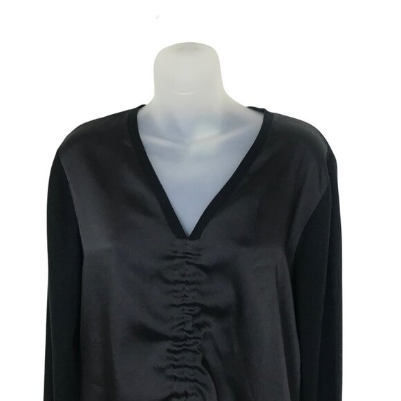 Ted Baker Black  Baniy  Ruched Detail Top Size 3 (US 8) - Picture 4 of 8